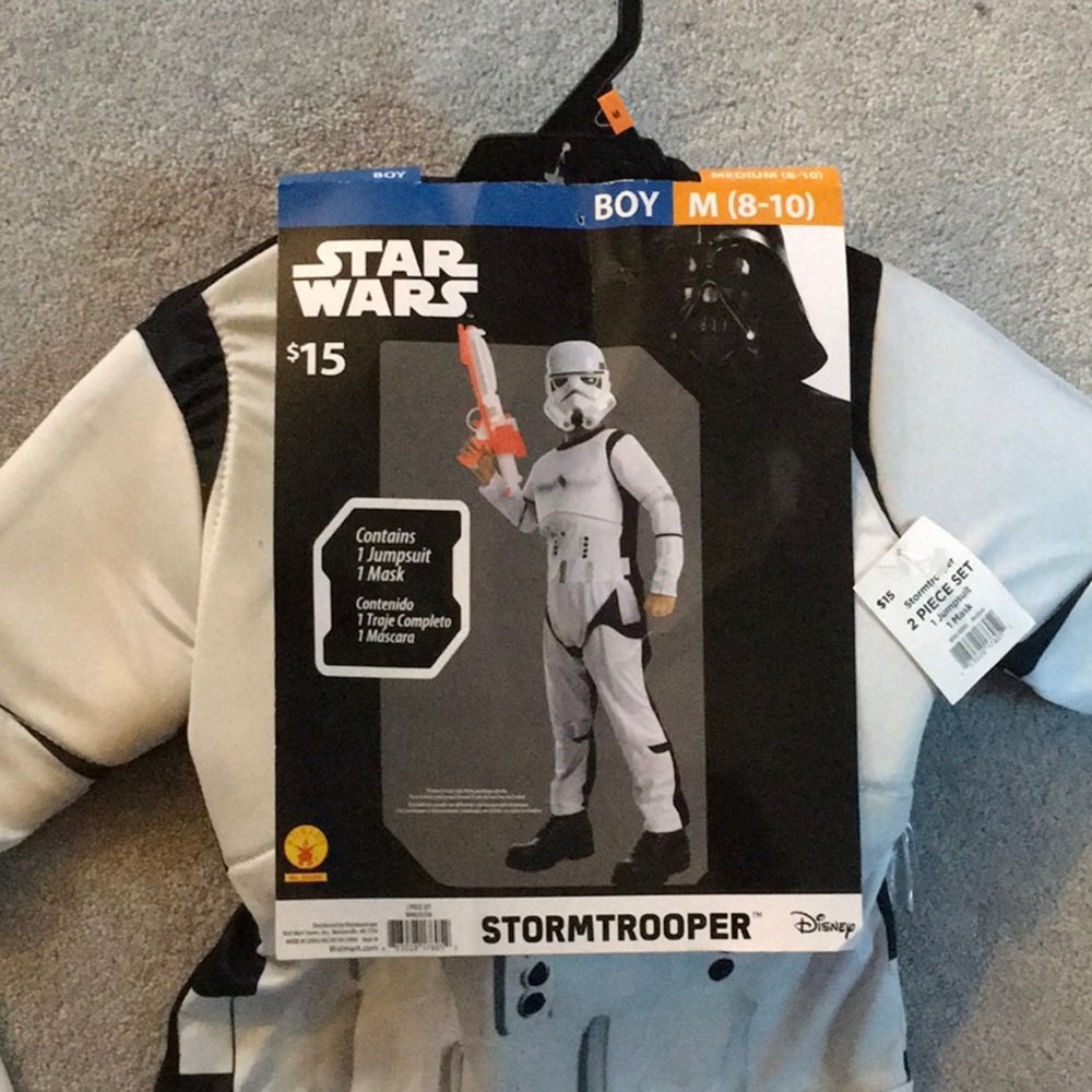 NWT Disney Star Wars Stormtrooper Costume